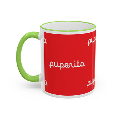 Puperita Accent Rim & Handle Mug (11oz, 15oz)