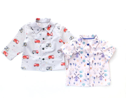 Wind and Fire Shirt Pattern