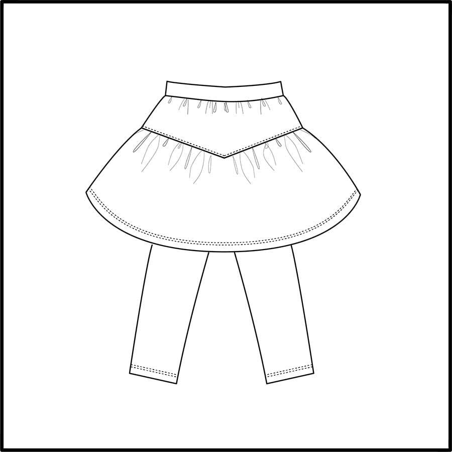 Twinkle Skirted Leggings (Skort) Pattern