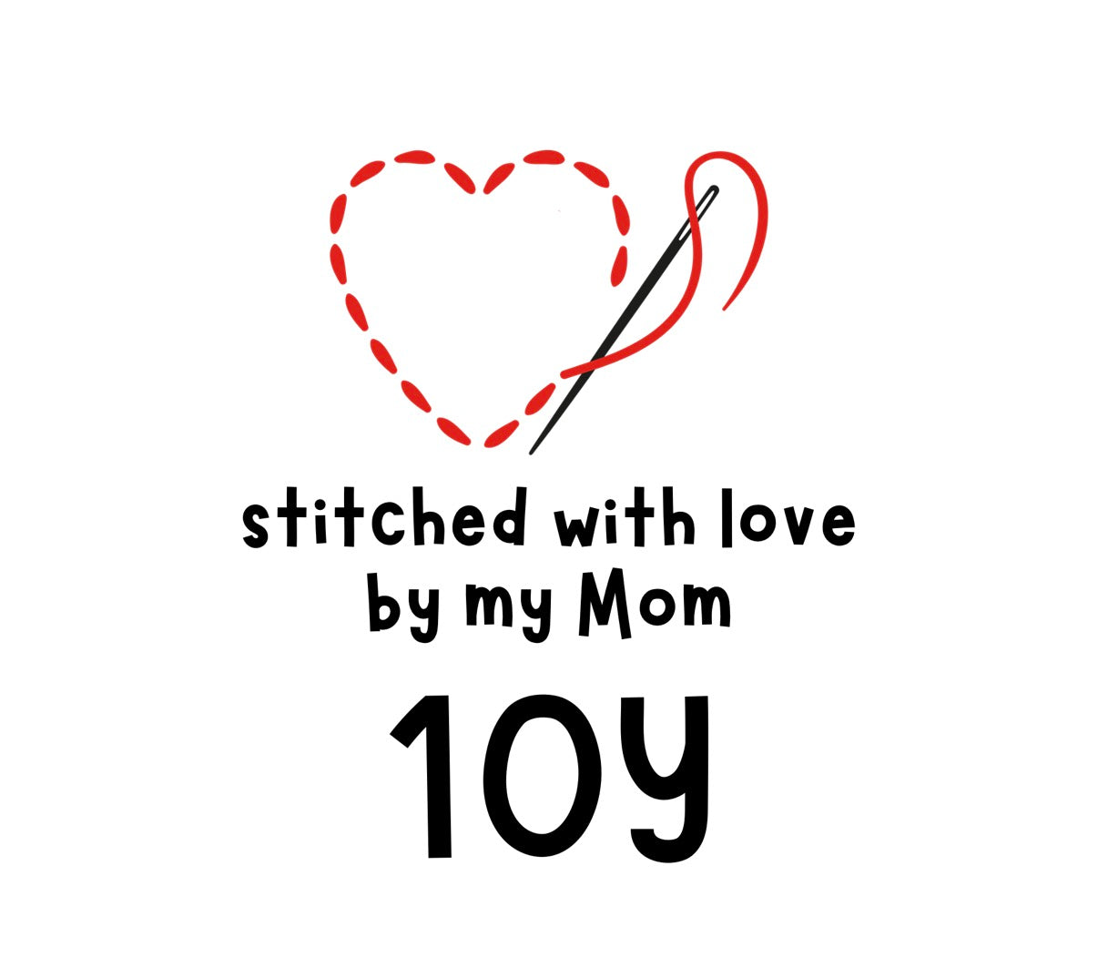 Size Label Cut Files - Stitched with love by my Mom