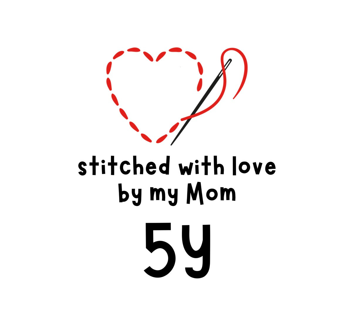 Size Label Cut Files - Stitched with love by my Mom