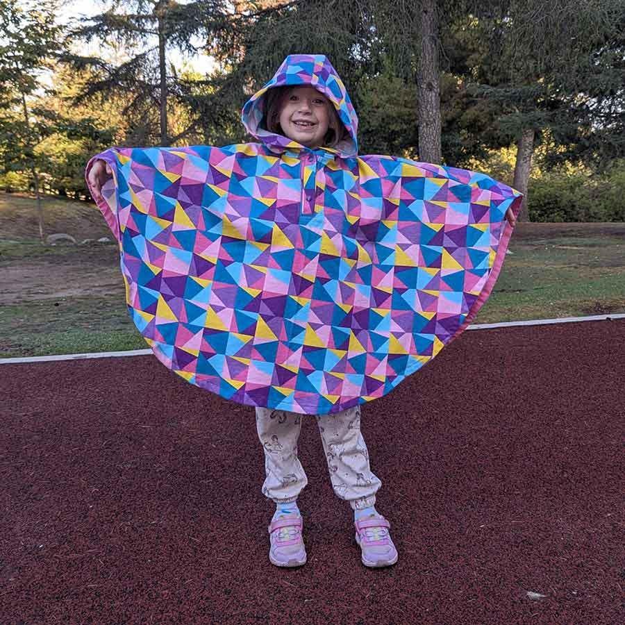 Raindrops Raincoat Cape Pattern