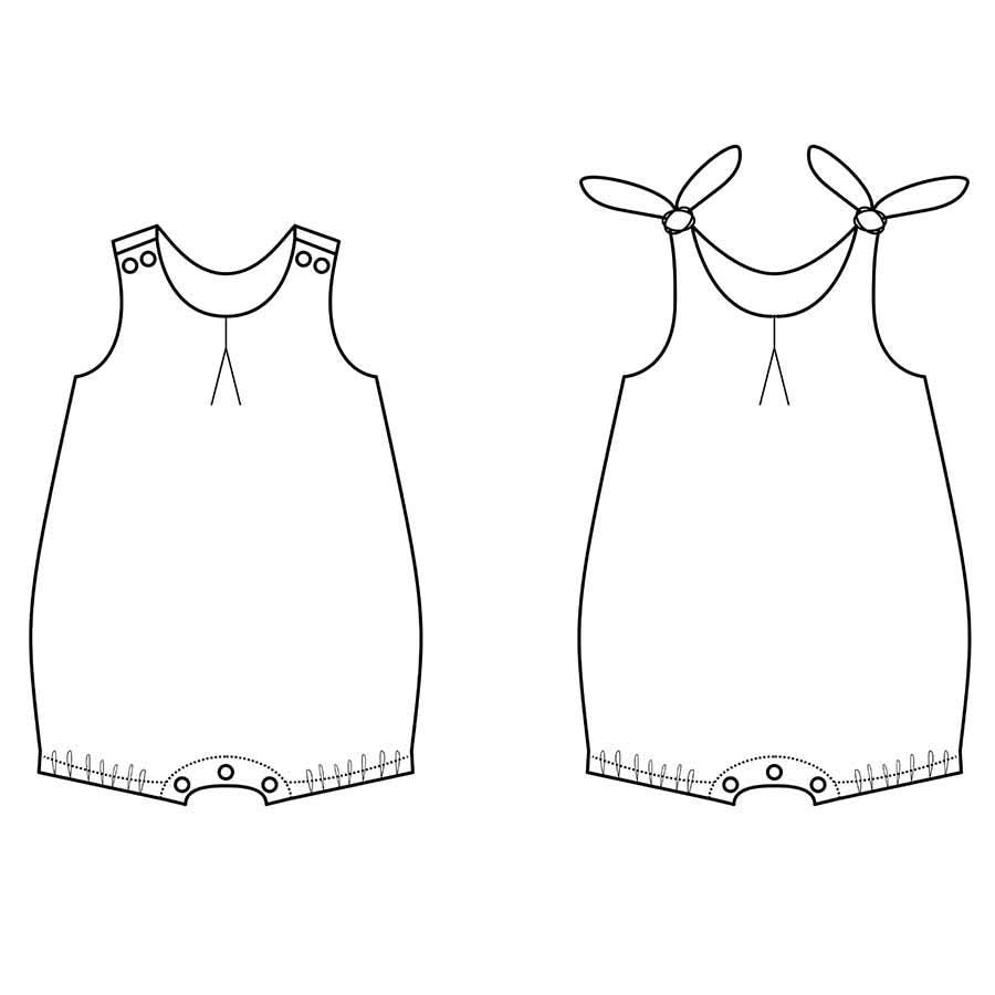 Clementine Bubble Romper Pattern