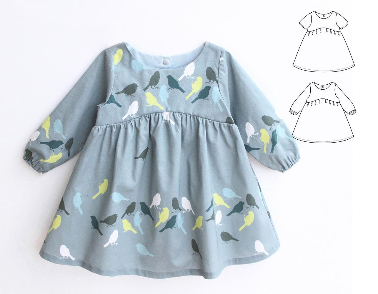 Blue Tit Dress Pattern