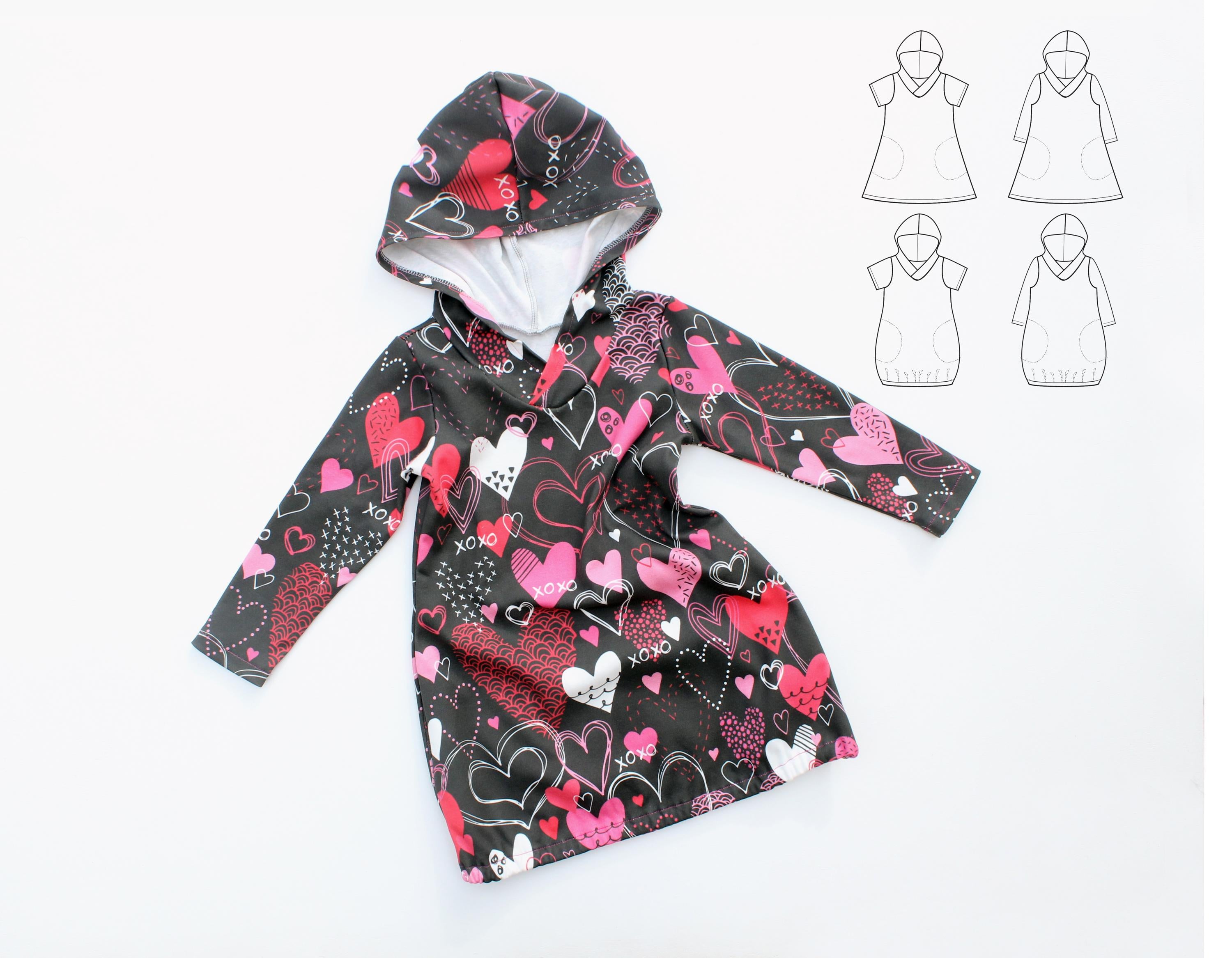 Xoxo Hooded Dress Pattern