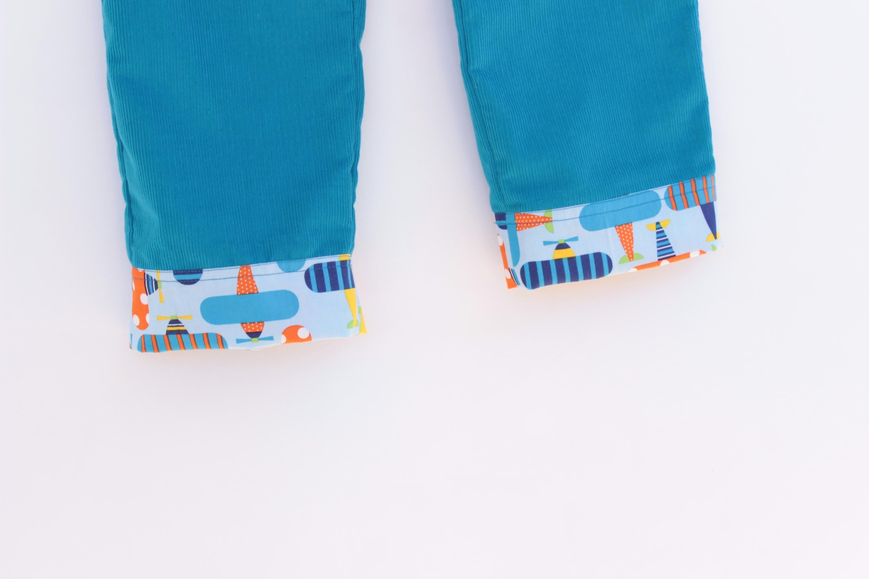 Bright Planes Overalls Pattern
