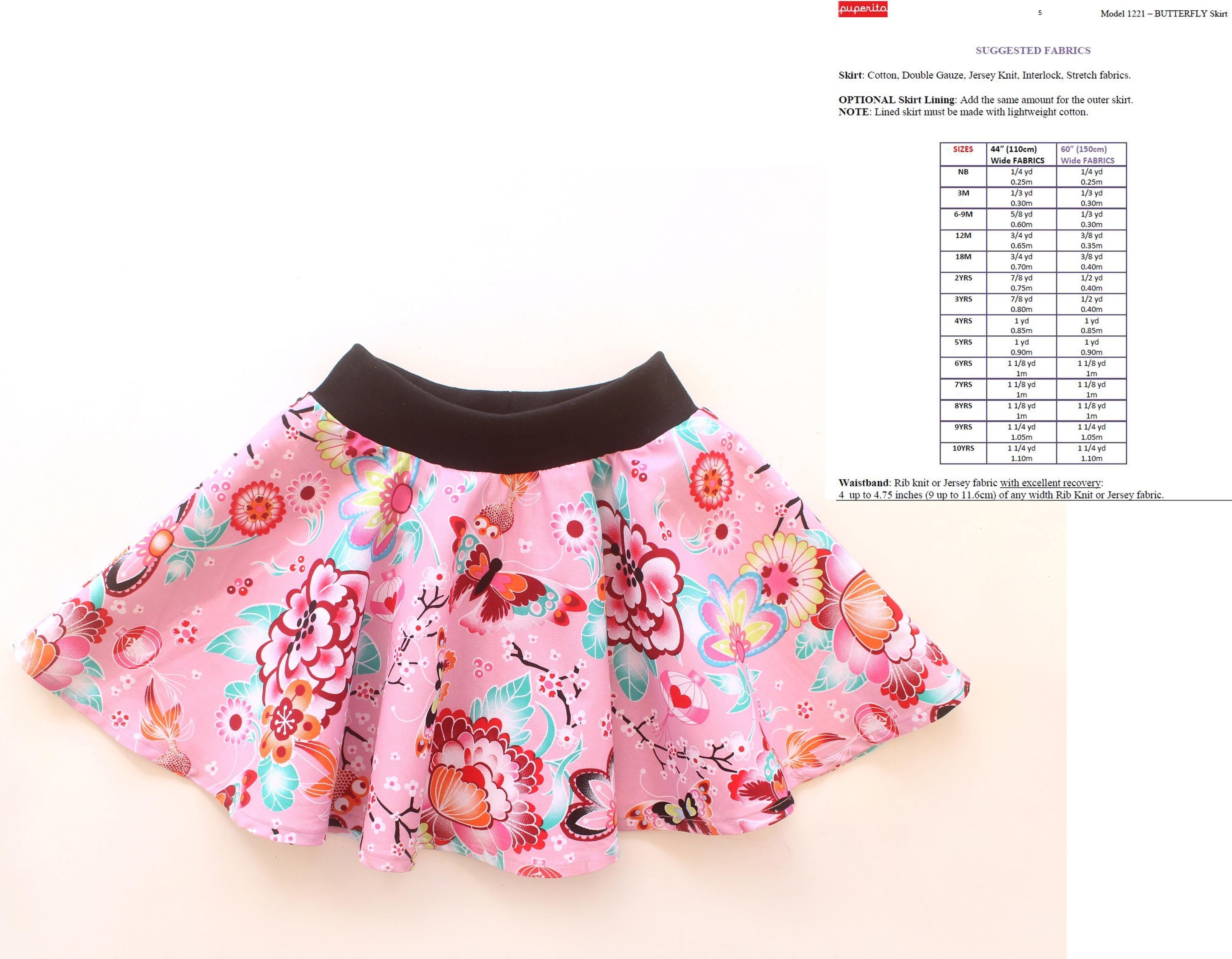 Butterfly Circle Skirt Pattern
