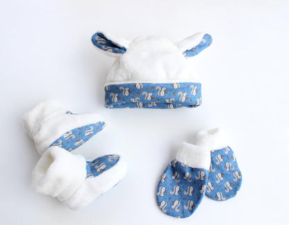 Baby Hat, Mittens, & Booties Pattern (Tiny Set)