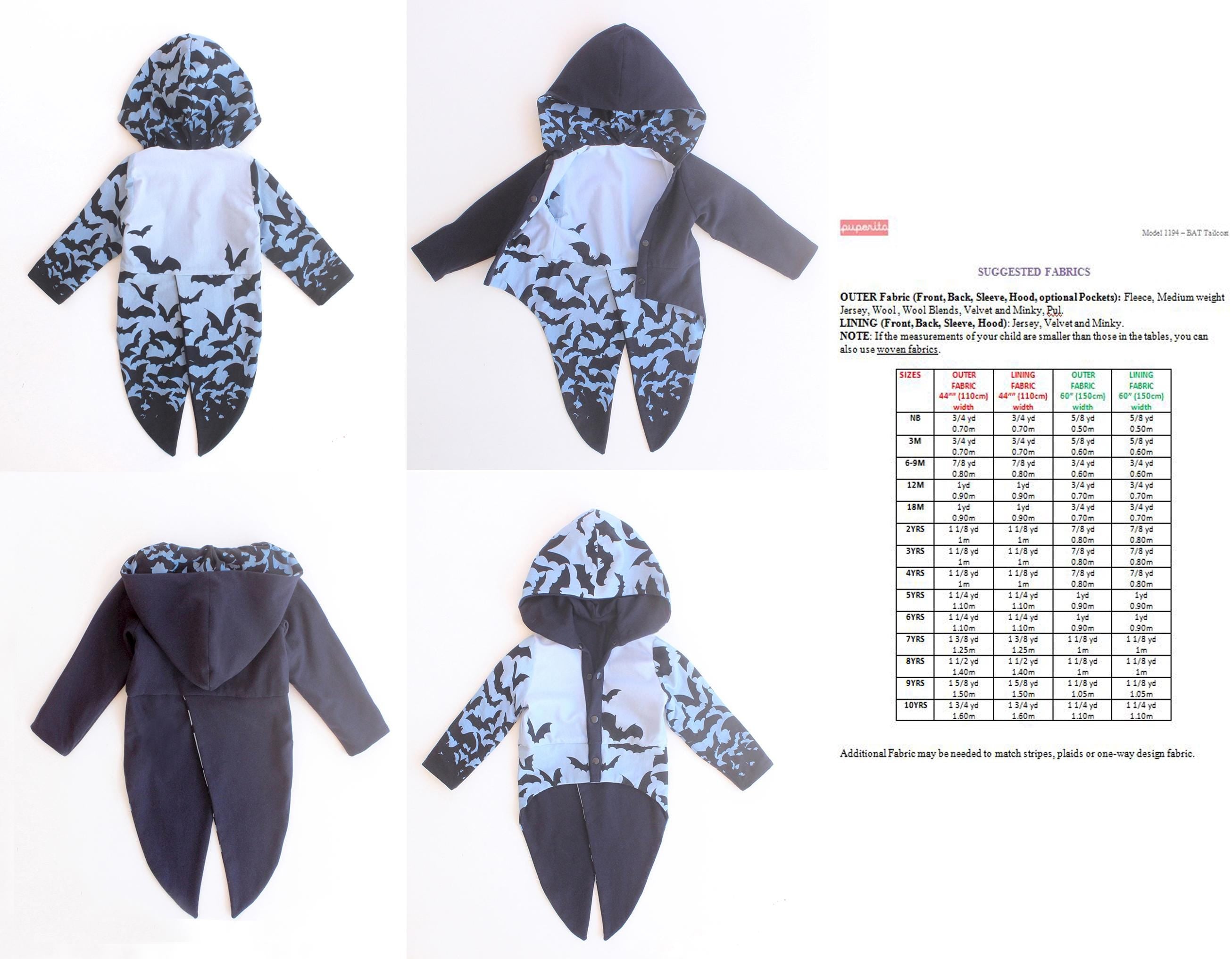 Bat Tailcoat Pattern