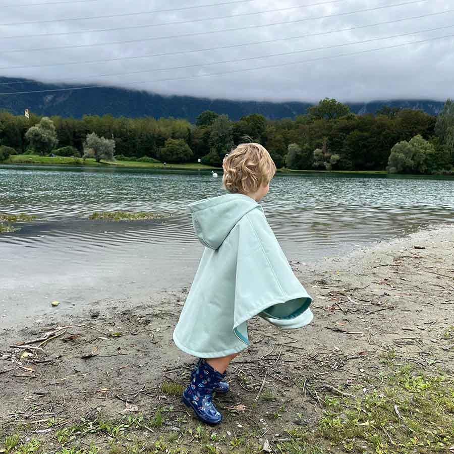 Raindrops Raincoat Cape Pattern