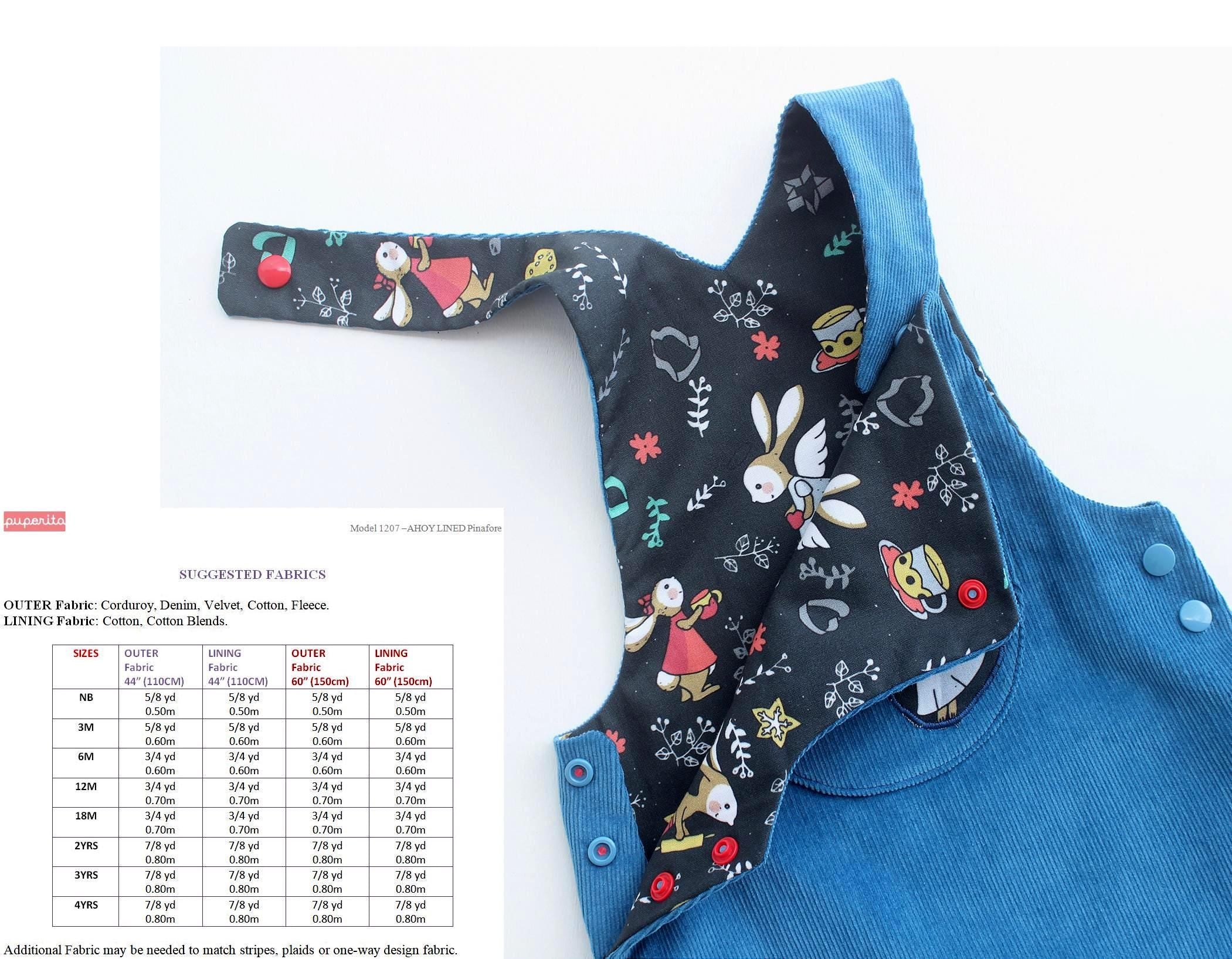 Ahoy Lined Dress & Pinafore Pattern