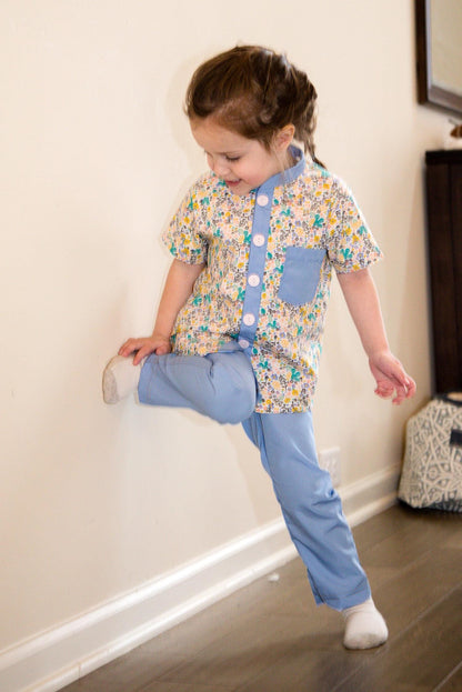 Piggy Mandarin Collar Shirt Pattern