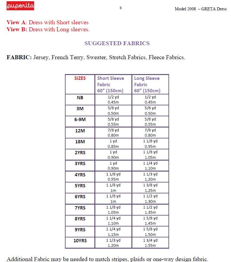 Greta Dress Pattern