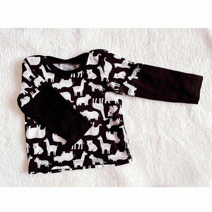 Wave Double Sleeve T-Shirt Pattern
