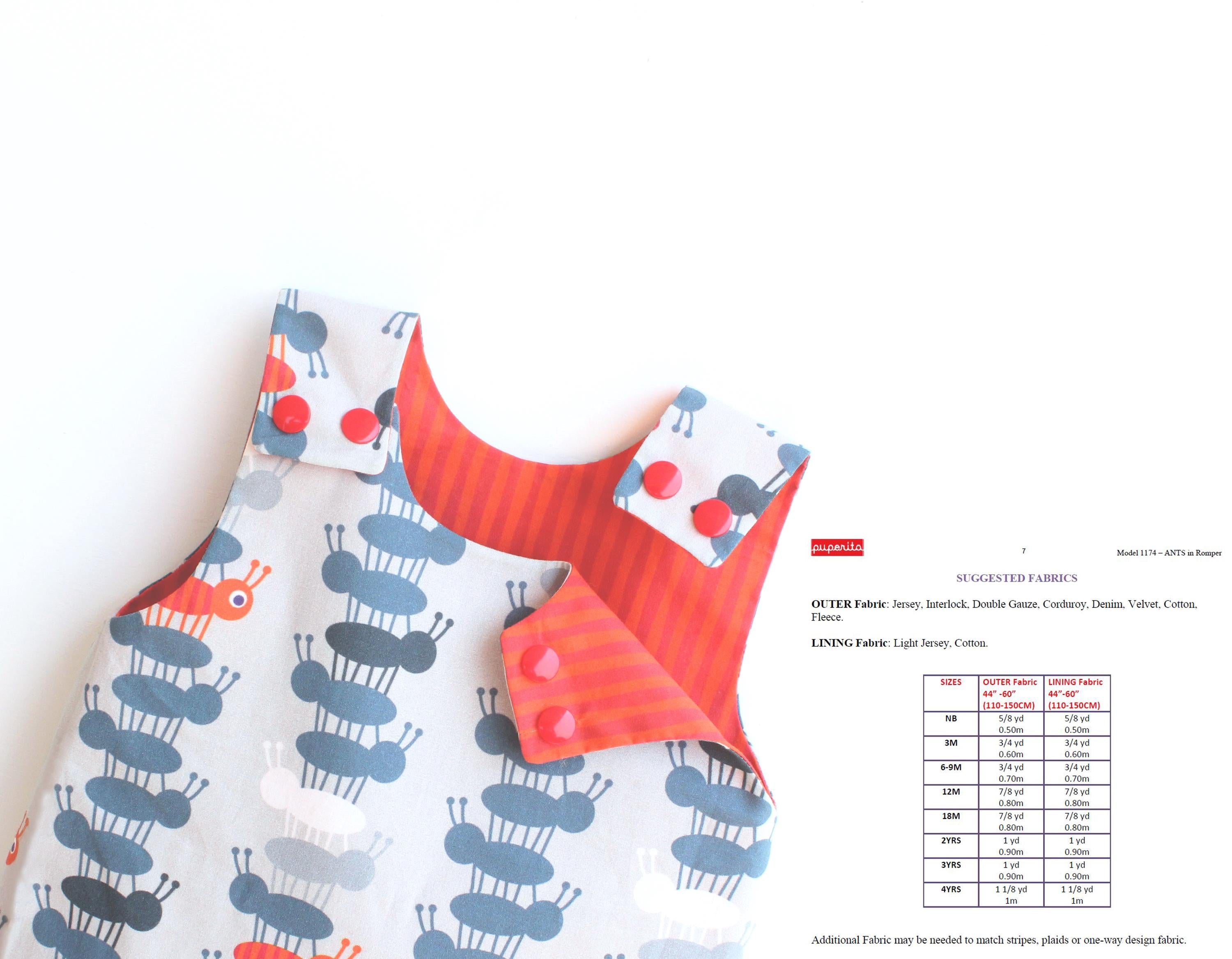 Ants in the Romper Pattern