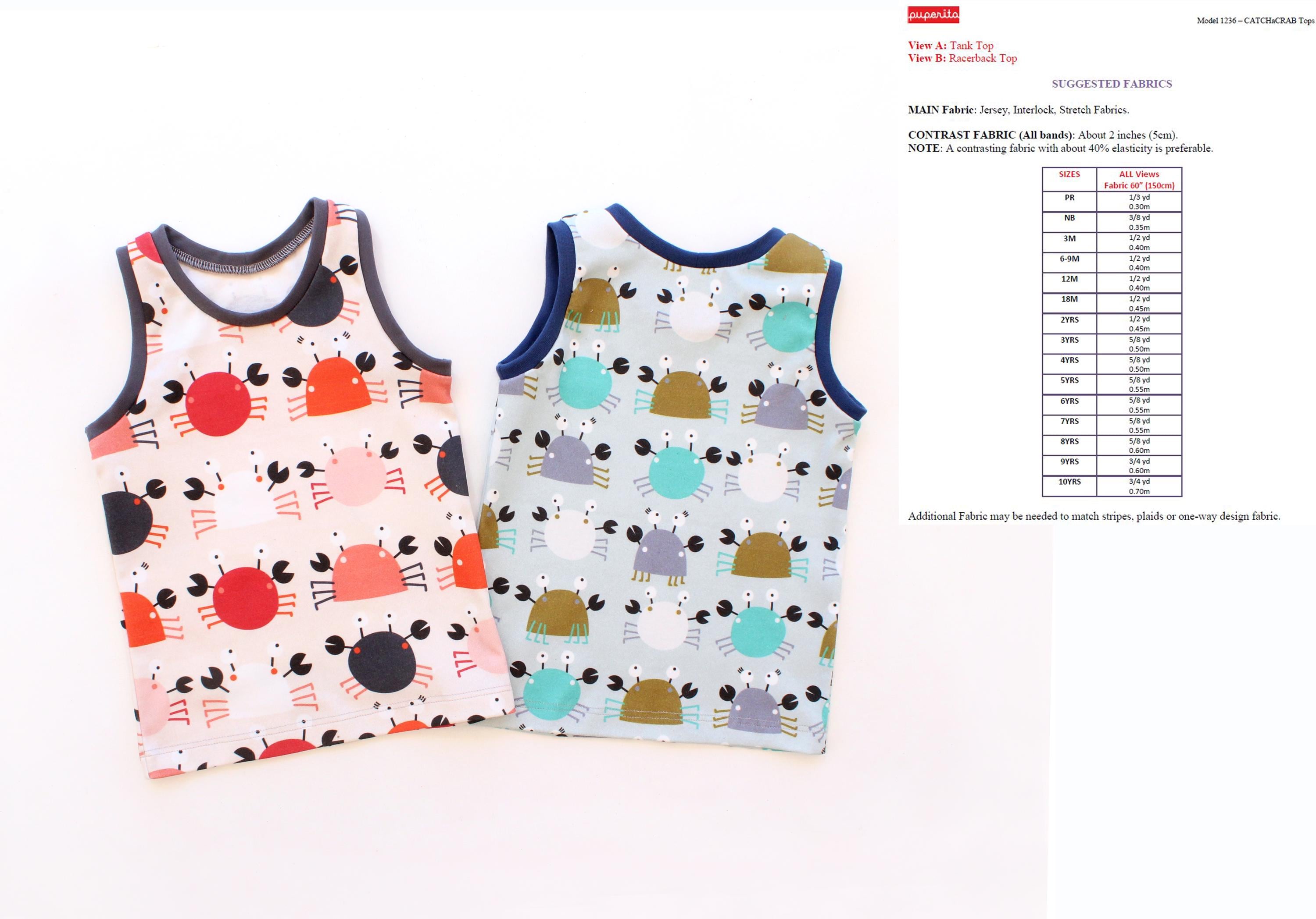 Catch a Crab Tank Top Pattern
