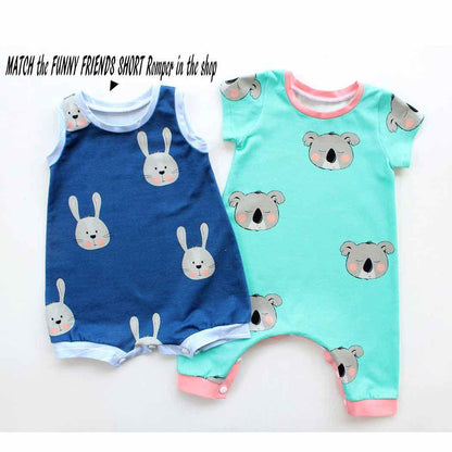 Funny Friends Long Romper Pattern